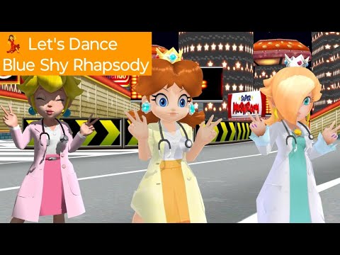 MMD Blue Sky Rhapsody Princess Peach Daisy Rosalina 