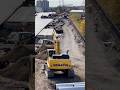 Construction of the Harbor District Riverwalk