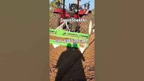 Watch the SarvaShakthi Ridger Rotavator in action!Customerreviews its impressive working performance