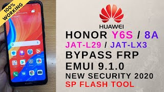 Huawei Y6S JAT-L29 FRP Bypass EMUI 9.1.0  New Security 2020 By Test Point