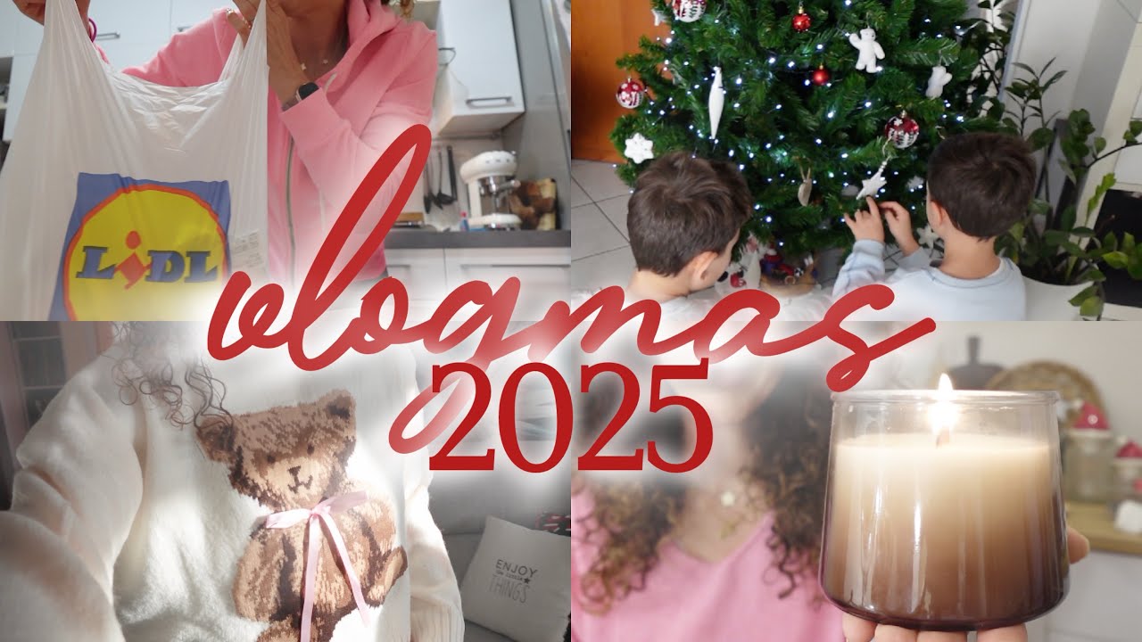VLOGMAS #1 🎄 Spesa LIDL / Acquisti Natale SINSAY / focaccia in 3 ore e pane integrale fatti in casa