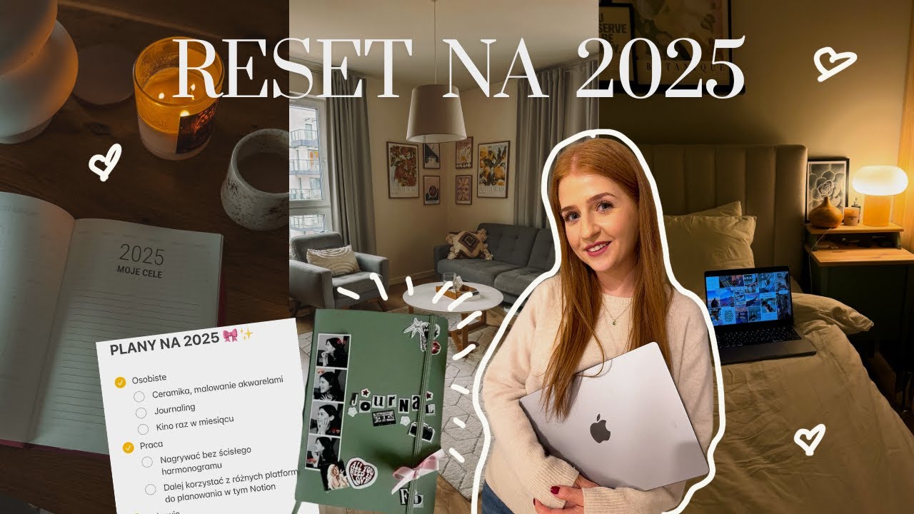 RESET NA 2025💖 Clean with me 🧼 plany na nowy rok 🗓️ vision board 🎀
