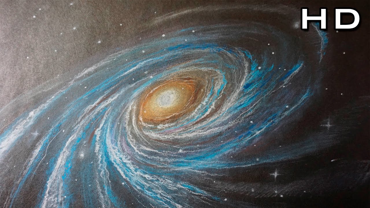 Cómo Dibujar una Galaxia y Estrellas Paso a Paso con Lápices Pastel -  thptnganamst.edu.vn