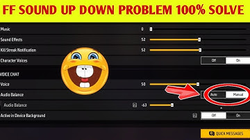 FREE FIRE SOUND UP DOWN PROBLEM 😭//100% PROBLEM SOLVE