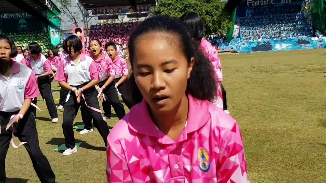 การแข่งขันแอโรบิค กีฬาสีภายในโรงเรียนแก่งคอย 61