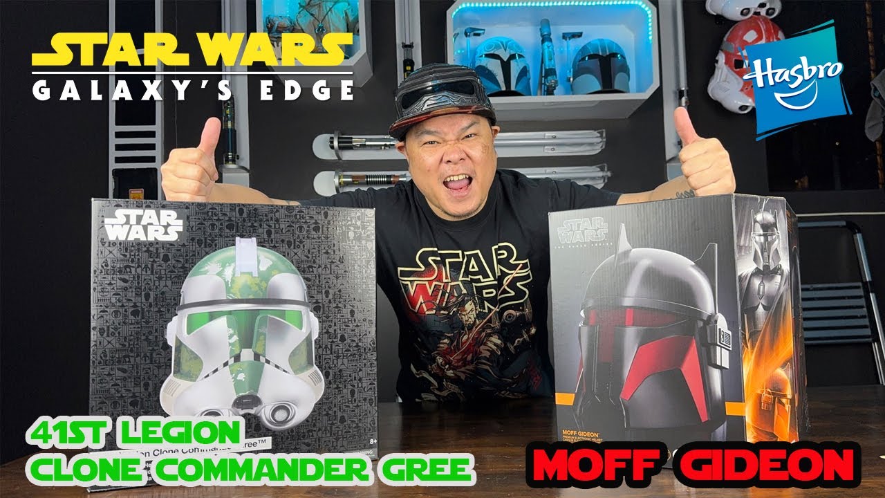 รีวิวหมวก Hasbro Moff Gideon & Disney 41st Legion Clone Commander Gree