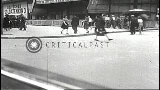 Scenes of Paris, France and French civilians under German occupation during World...HD Stock Footage