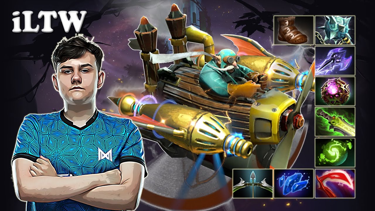 iLTW - Gyrocopter Safelane with Topson Pudge vs SumaiL Keeper of the Light | Dota 2 7.30b Gameplay