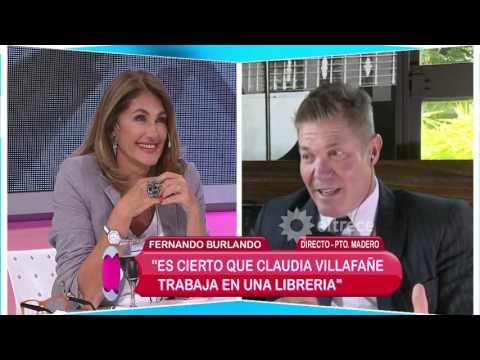 Burlando confirmó que Claudia Villafane trabaja en la libreria