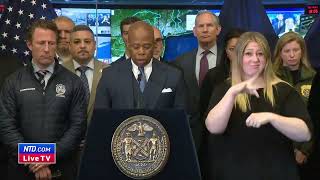 LIVE: NYC Mayor Eric Adams Holds Press Briefing About Earthquake