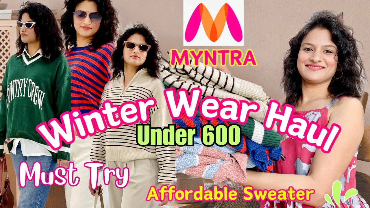 Winter Wear Haul l Myntra Winter Wear l Winter Outfit Ideas l Myntra ...