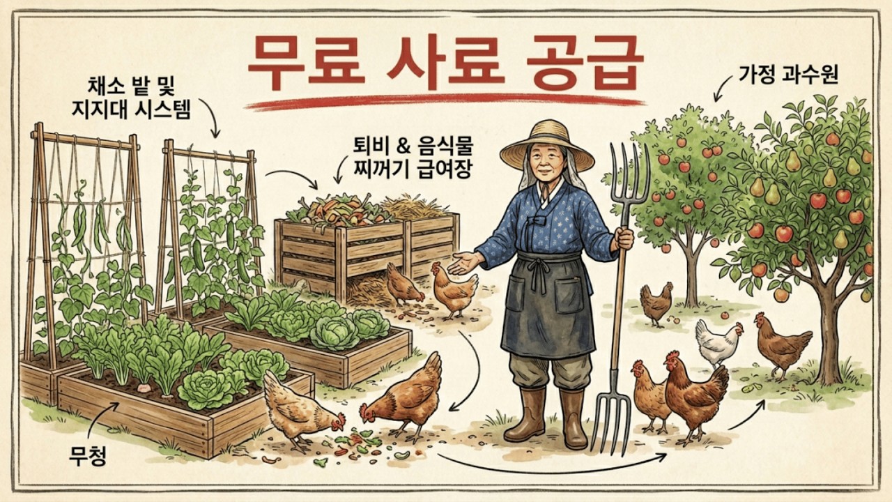 1년 내내 무료 닭 사료 만드는 방법｜자급자족을 위한 3가지 시스템