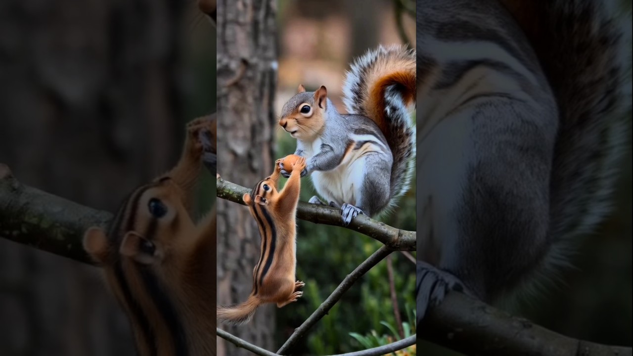 Squirrels in the jungle 