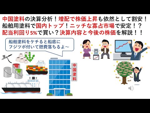 中国塗料の決算分析！増配で株価上昇も依然として割安！船舶 ...
