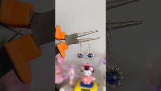Pendientes 💙✨ muy Fácil de hacer 👌 #parati #diy #shortvideo #bisuteria #aretes #videos #shorts
