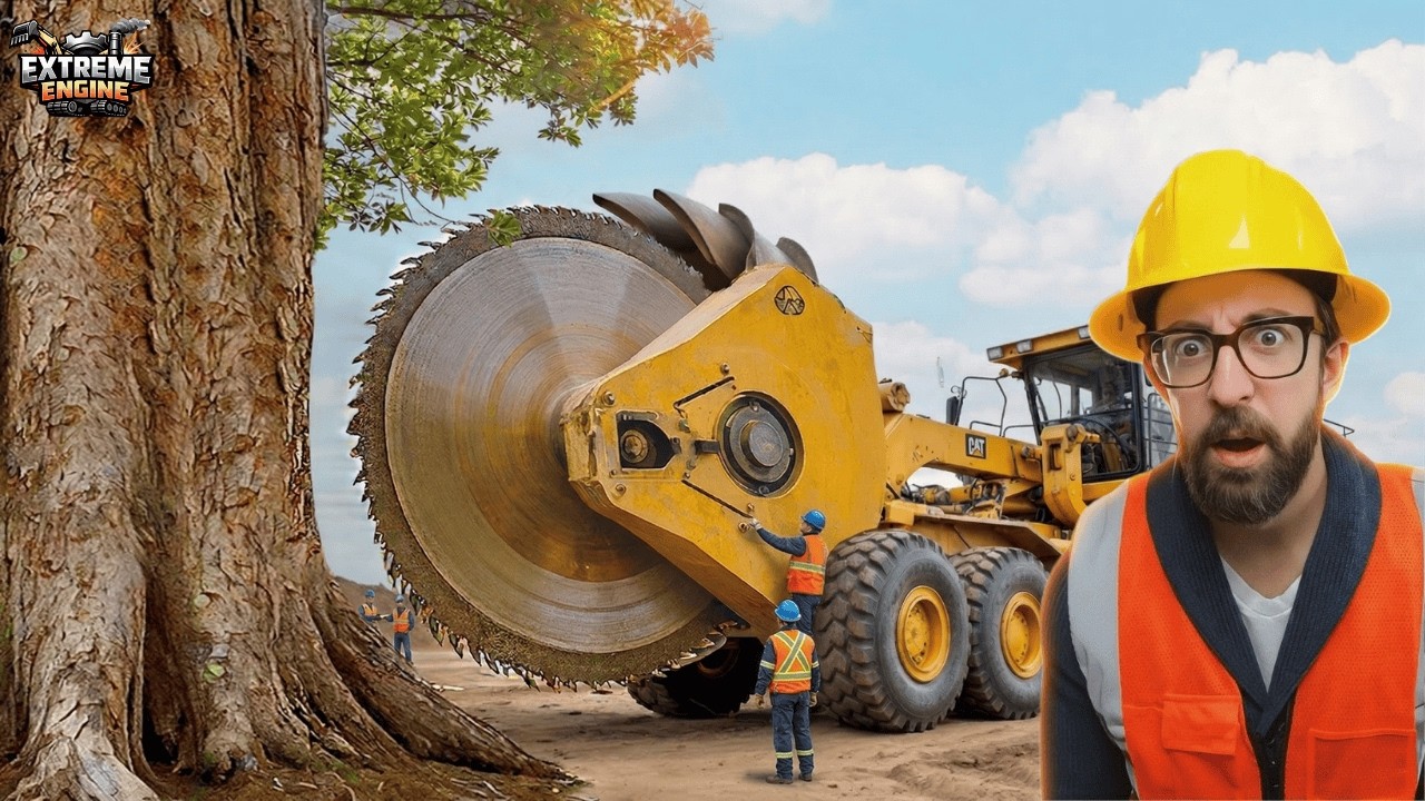 Extreme Dangerous Fastest Big Chainsaw Cutting Tree Machines Biggest ...