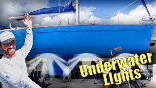 SALVAGED BOAT Refit: Installing LED Underwater LIGHTS and New RUDDER BEARINGS| ep.15