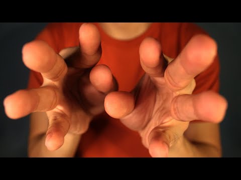 ASMR Hand movements/ Inaudible Whispering with Face touching