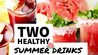 2 EASY SUMMER DRINKS|  مشروبات باردة سهله ولذيذه الطعم روقاااان