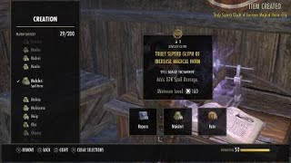 ESO: Crafting: a Truly Superb Glyph of Increase Magical Harm. PS4