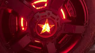 Hummer H3 Spare Rear Tire glow Star XD811 ROCKSTAR II Center Star