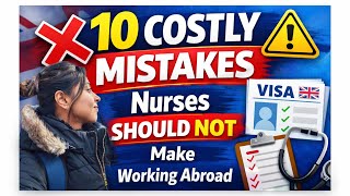 10 Costly Mistakes Nurses Must Avoid Before Working Abroad | UK, Australia, Overseas Nursing