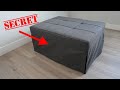 This plain-looking ottoman has SECRET features