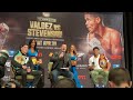 Shakur Stevenson wins heads and tails to walk in the ring second