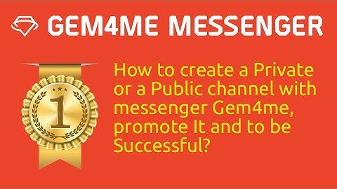 How to Create your own Private or Public channel with Gem Space super App? #gemspace #publicchannel