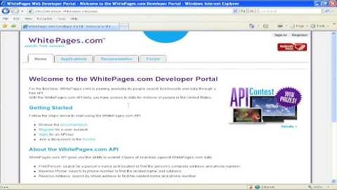Introducing the WhitePages.com API (1/2)