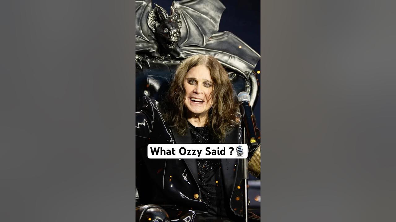 Ozzy Osbourne’s Final Words Revealed Ozzy Osbourne’s Final Words Revealed