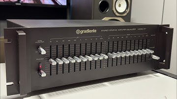 Equalizador Gradiente E-1 sisten one com Alças Padrão Rack - Conservação Rarissima
