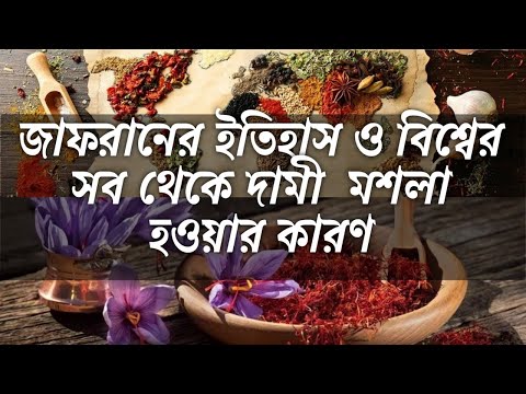 ভিডিও: জাফরানের ইতিহাস। রন্ধনসম্পর্কীয় মরসুম ব্যবহারের বৈশিষ্ট্য