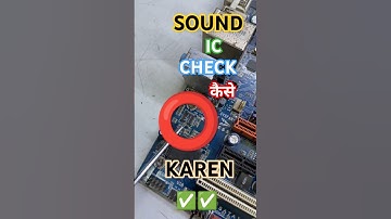How To Fix No Sound Problem Computer Motherboard |Cpu Motherboard Sound ic [Chip] Explained #sound