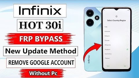 infinix HOT 30/ 30i : FRP BYPASS / GOOGLE ACCOUNT (Without PC)  Easy Method - share article not work