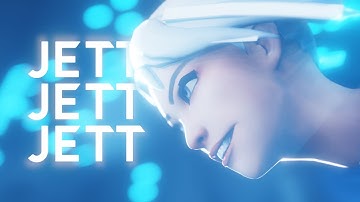 Jett custom 3d animation | Valorant | Blender 3D