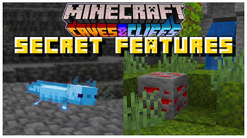 NEW Caves & Cliffs SECRET FEATURES | Minecraft 1.17 Caves & Cliffs Update