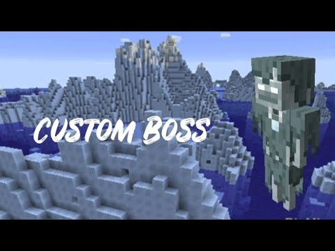 How to make a custom Boss on Minecraft Bedrock with no MODS - YouTube