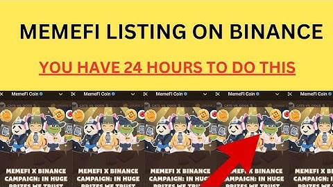 MEMEFI LISTING ON BINANCE: DO THIS NOW