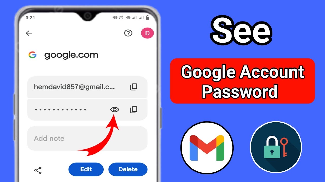 How to See Gmail , Google id Password From Mobile | See Your Password ...