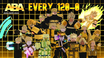 Every Single 100-0 Combo in ABA (basically) | ABA | Anime Battle Arena