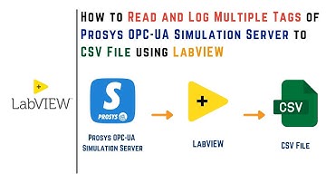 How to Read and Log Multiple Tags of Prosys OPC-UA Simulation Server to CSV File using LabVIEW | IoT