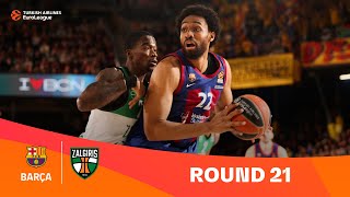 FC Barcelona-Zalgiris Kaunas | Round 21 Highlights | 2023-24 Turkish Airlines EuroLeague