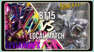 Leviamon vs Sukamon [Digimon TCG BT15 Local] Match Commentary