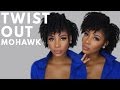 Super Defined Twist Out MoHawk Natural Hair Tutorial | Blueberry Bliss