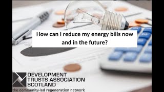 How can I reduce my community building's energy bills, now and in the future - Webinar (5/10/22)