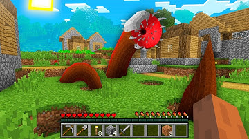 HOW NOOB FOUND GIANT WORM TUNNEL IN VILLAGE!? Minecraft NOOB vs PRO! 100% TROLLING TRAP HOLE PIT