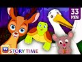 Wild animals save their deer friend from bad hunter  bedtime stories for kids  chuchu tv storytime