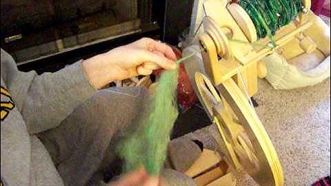 Part 5 of Corespinning Demo- Ending your corespun yarn