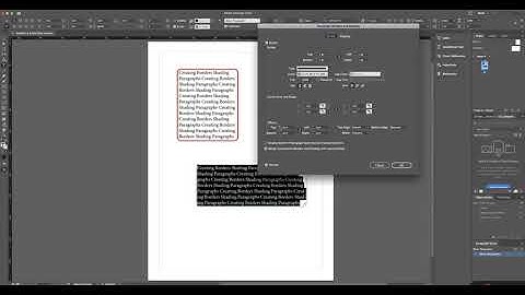 Creating Borders and Shading Paragraphs in Adobe InDesign